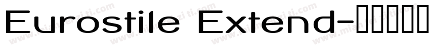 Eurostile Extend字体转换